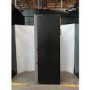 GRADE A2 - electriQ 320 Litre French Style American Fridge Freezer - Black Glass