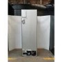 GRADE A2 - electriQ 320 Litre French Style American Fridge Freezer - Black Glass