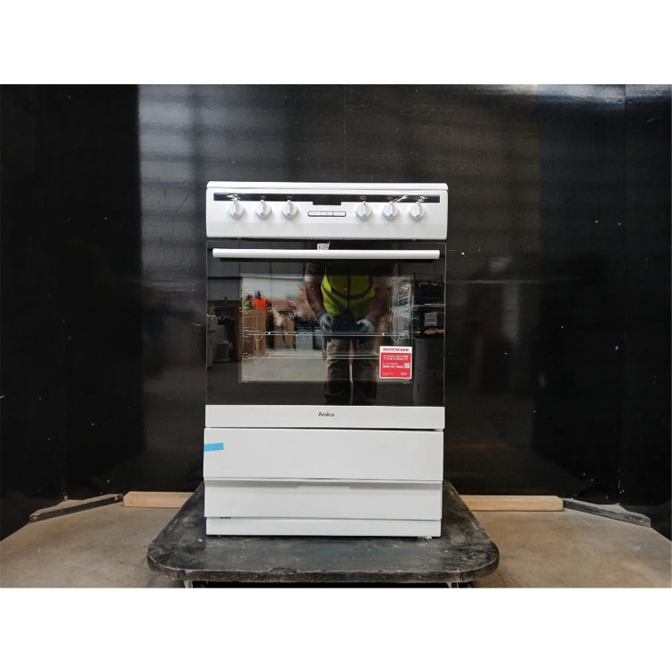 GRADE A2 - Amica 60cm Electric Cooker - White