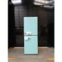 GRADE A2 - electriQ 153 Litre 60/40 Retro Freestanding Fridge Freezer - Blue Total No Frost