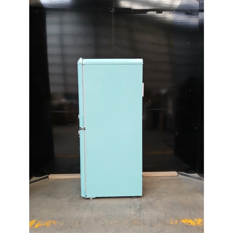 GRADE A2 - electriQ 153 Litre 60/40 Retro Freestanding Fridge Freezer - Blue Total No Frost