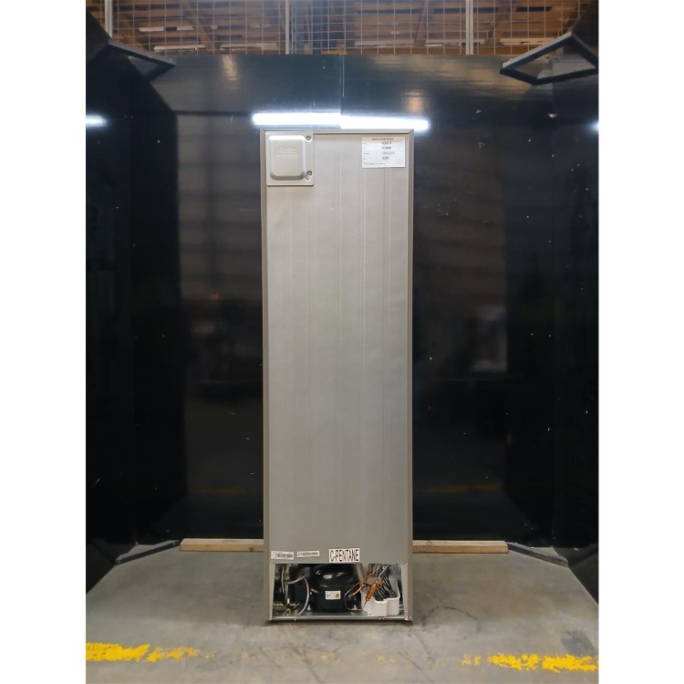 GRADE A2 - electriQ 245 Litre 50/50 Freestanding Fridge Freezer - Stainless Steel
