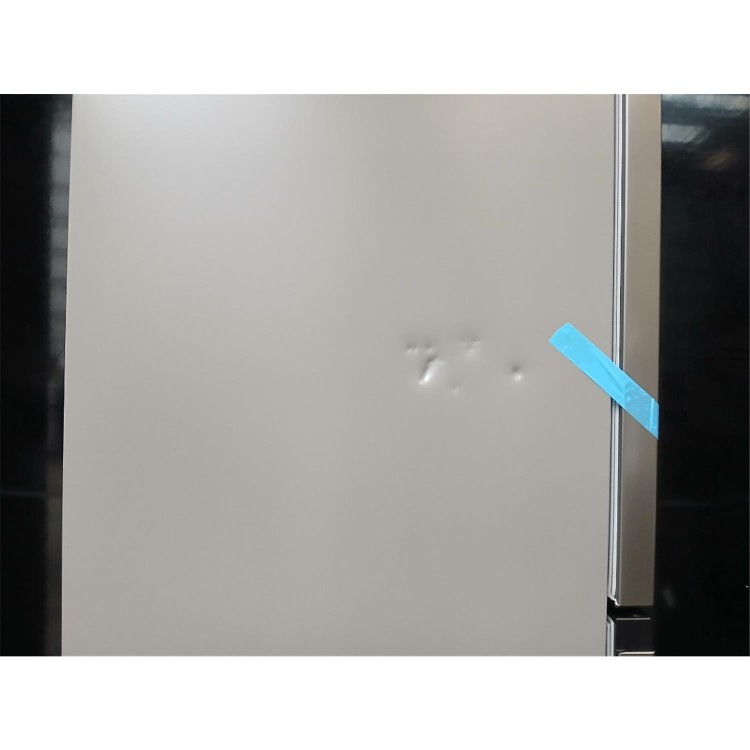 GRADE A2 - electriQ 245 Litre 50/50 Freestanding Fridge Freezer - Stainless Steel