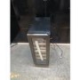 GRADE A2 - electriQ 18 Bottle Capacity 30cm Freestanding Under Counter Wine Cooler - Premium Dark Stainless Steel