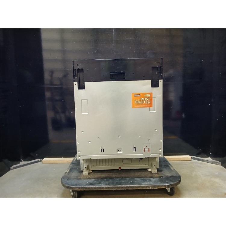 Refurbished Hotpoint Maxi Space Integrated Dishwasher - C-Rated Black control panel