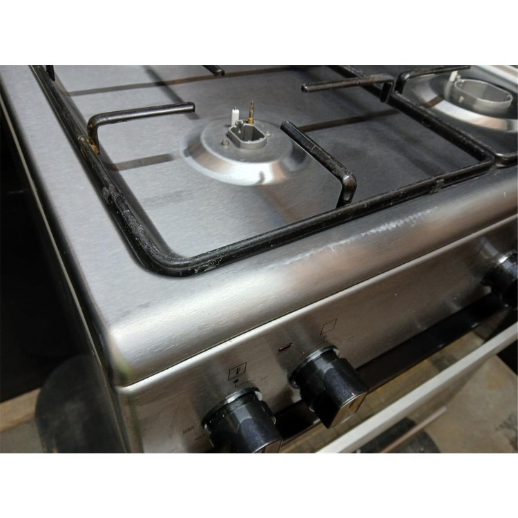 Refurbished electriQ 60cm Dual Fuel Single Oven Cooker - Stainless Steel