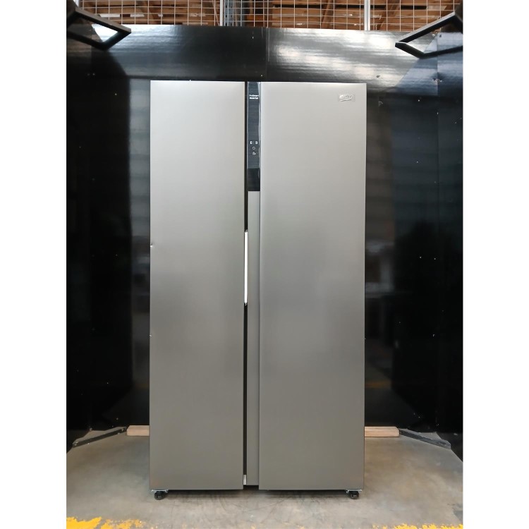 GRADE A2 - Beko 532 Litre Side by Side American Fridge Freezer - Brushed Steel