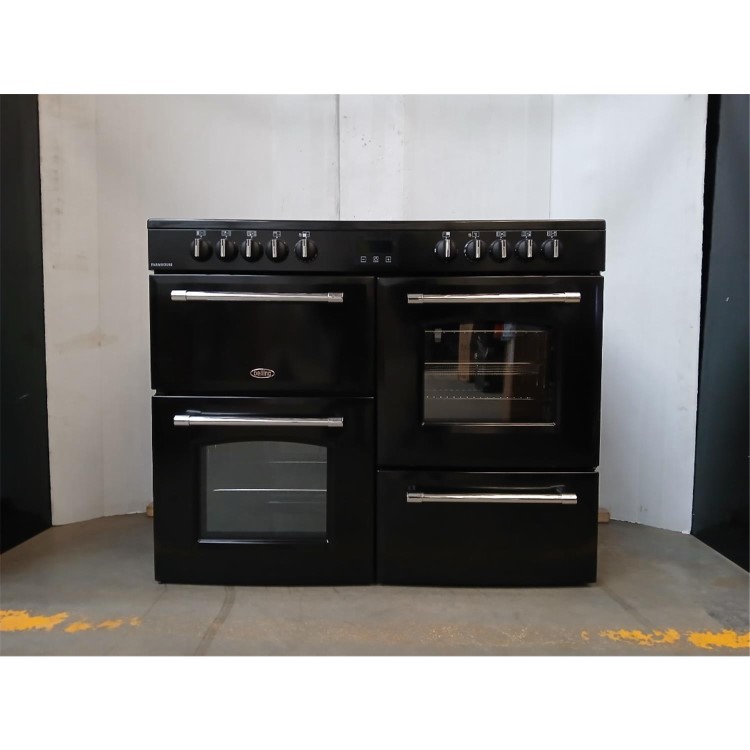Refurbished Belling Farmhouse 444411835 110cm Electric Range Cooker - Black
