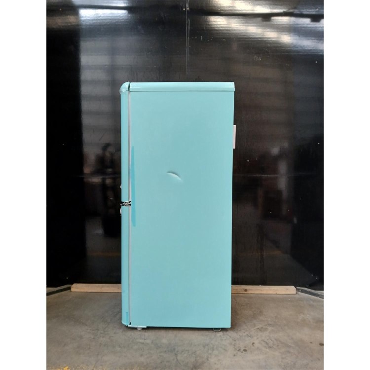GRADE A2 - electriQ 153 Litre 60/40 Retro Freestanding Fridge Freezer - Blue Total No Frost