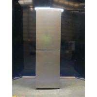 GRADE A2 - electriQ 254 Litre 50/50 Freestanding Fridge Freezer - Stainless Steel