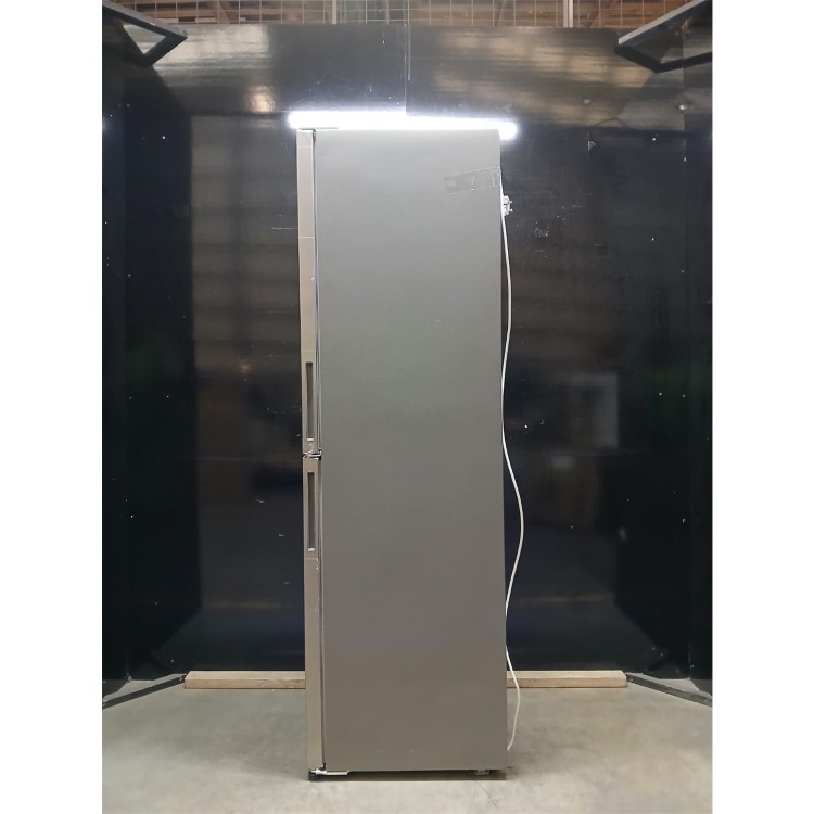GRADE A2 - electriQ 254 Litre 50/50 Freestanding Fridge Freezer - Stainless Steel