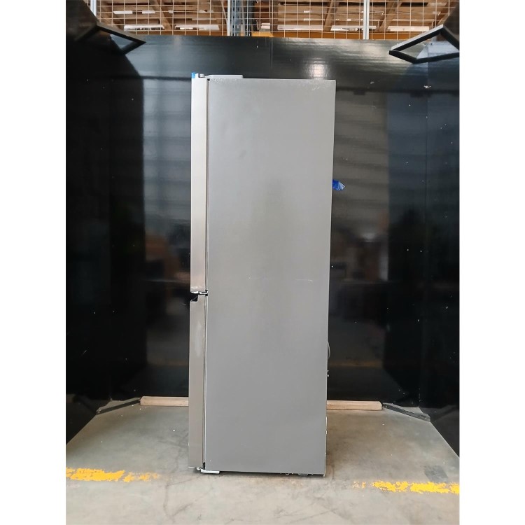 GRADE A2 - electriQ 415 Litre Four Door American Fridge Freezer with Water Dispenser - Stainless Steel