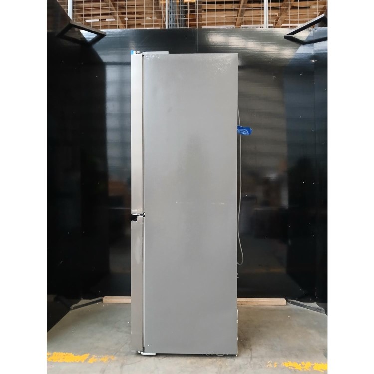 GRADE A2 - electriQ 415 Litre Four Door American Fridge Freezer with Water Dispenser - Stainless Steel