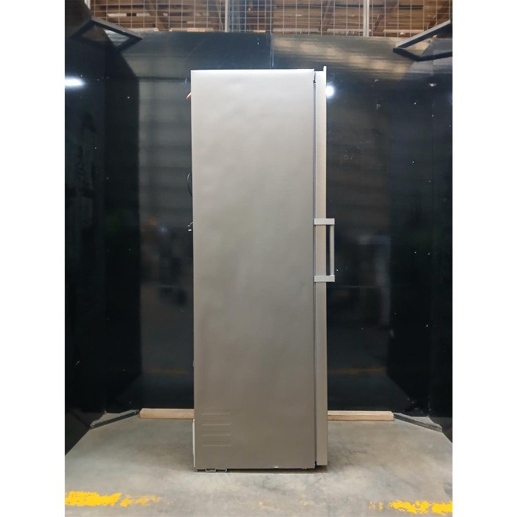 Refurbished Haier Instaswitch 330 Litre Upright Freestanding Freezer - Silver - E Rated