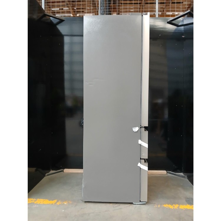 GRADE A2 - Hisense PureFlat 485 Litre French Style American Fridge Freezer - Stainless Steel