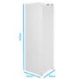 Refurbished electriQ 294 Litre 177cm Integrated In Column Fridge with Sliding Door Hinge