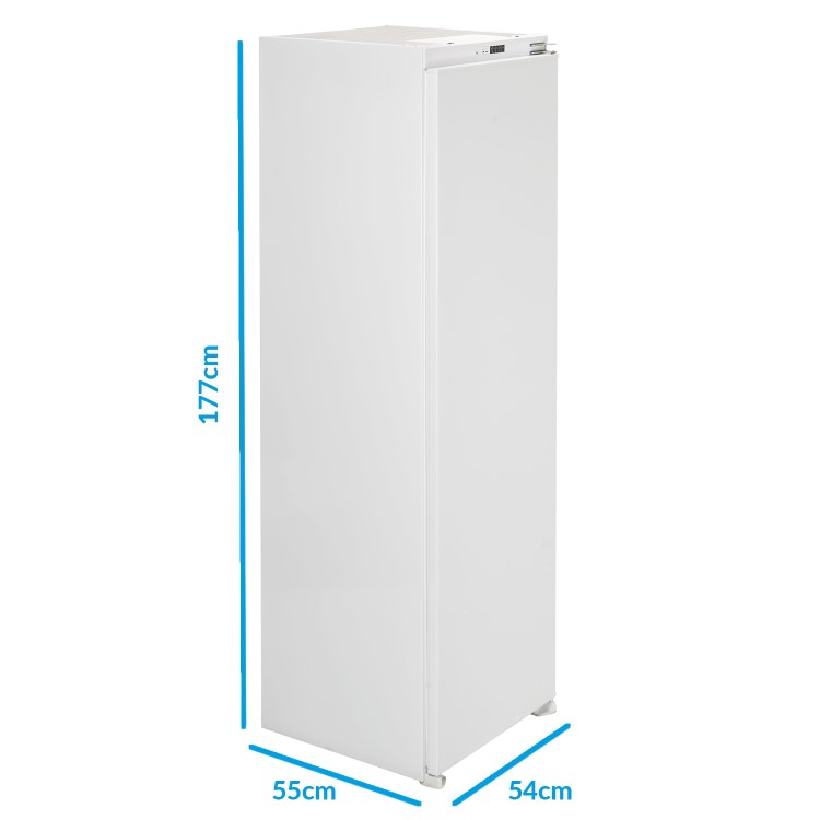 Refurbished electriQ 294 Litre 177cm Integrated In Column Fridge with Sliding Door Hinge