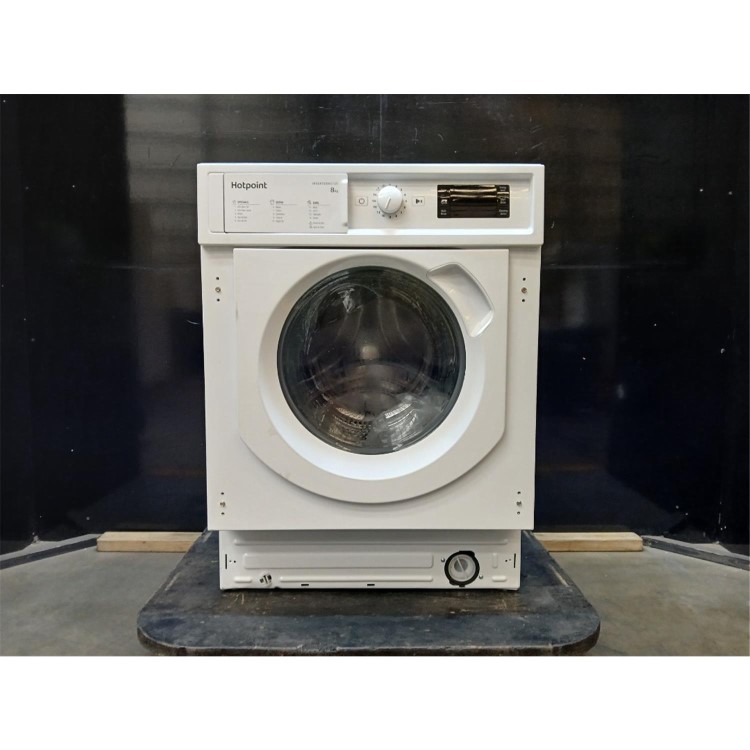 GRADE A2 - Hotpoint Anti-stain 8kg 1400rpm Integrated Washing Machine - White