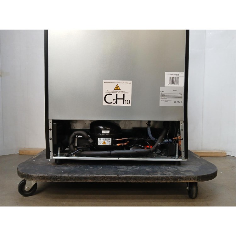Refurbished CDA CFWC604SS 46 Bottle Capacity Dual Zone Freestanding 60cm Under Counter Wine Cooler - Stainless Steel