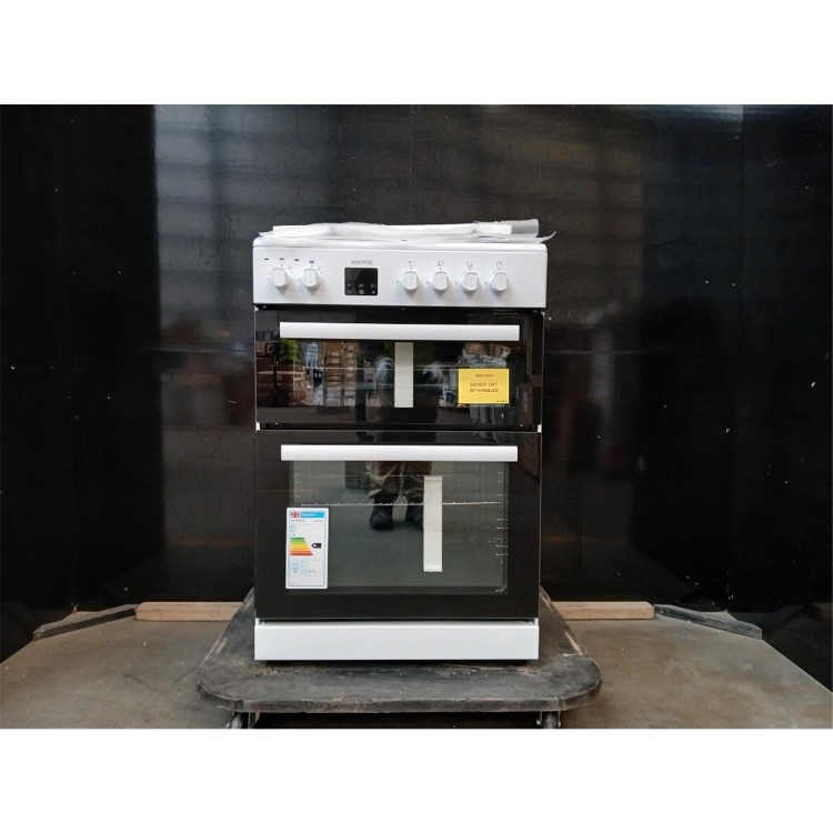 GRADE A2 - electriQ 60cm Dual Fuel Cooker - White