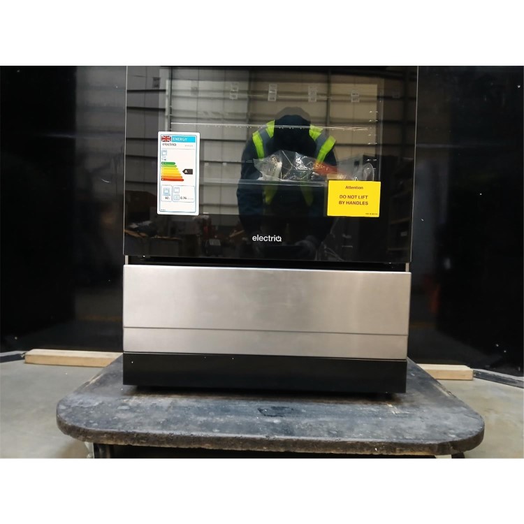 GRADE A2 - electriQ 60cm Dual Fuel Single Oven Cooker - Stainless Steel