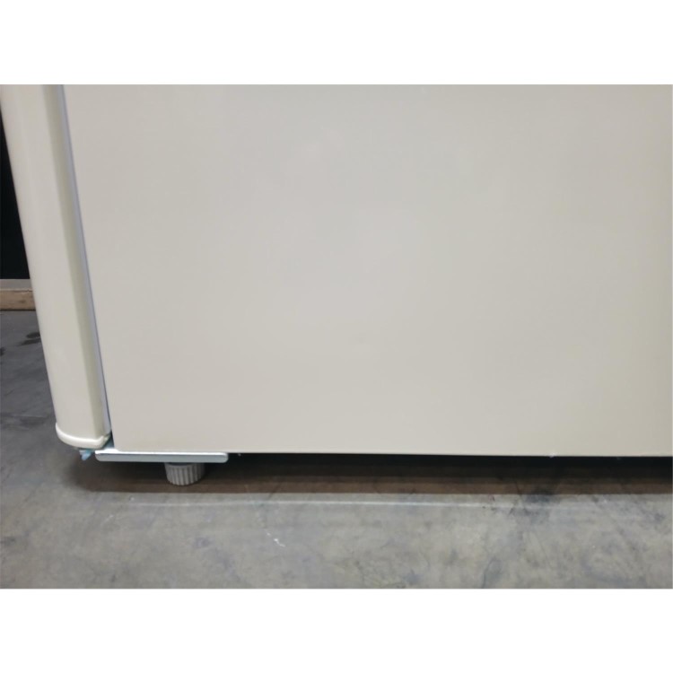 Refurbished electriQ 153 Litre 60/40 Retro Freestanding Fridge Freezer - Cream Total No Frost