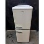 Refurbished electriQ 153 Litre 60/40 Retro Freestanding Fridge Freezer - Cream Total No Frost