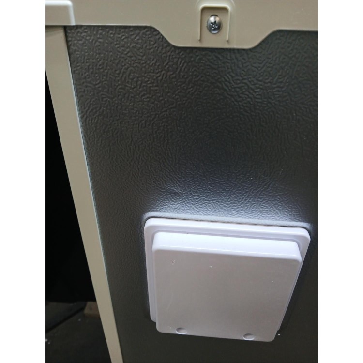Refurbished electriQ 153 Litre 60/40 Retro Freestanding Fridge Freezer - Cream Total No Frost
