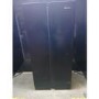 Refurbished Fridgemaster 441 Litre Side-By-Side American Fridge Freezer - Black