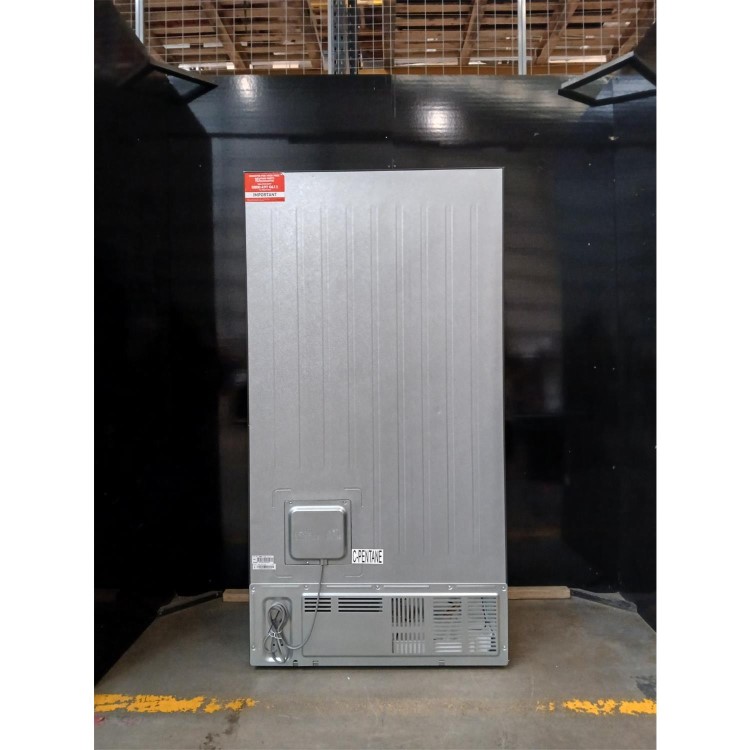 Refurbished Indesit 442 Litre Side-By-Side American Fridge Freezer - Stainless Steel