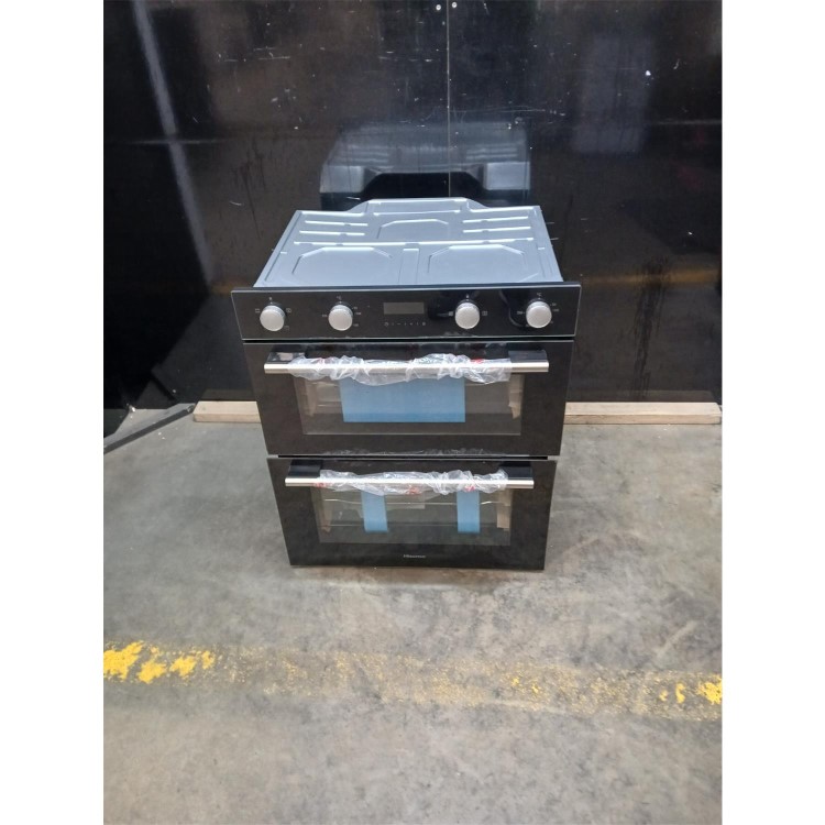 GRADE A2 - Hisense BID75211BGUK Built-Under Electric Double Oven - Black   