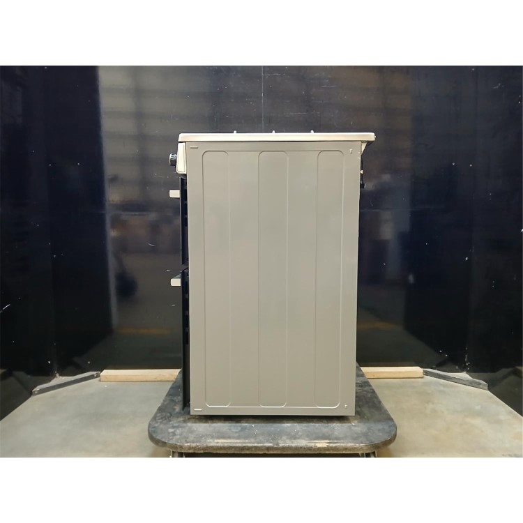 GRADE A2 - electriQ 60cm Double Oven Dual Fuel Cooker with Mirror Door