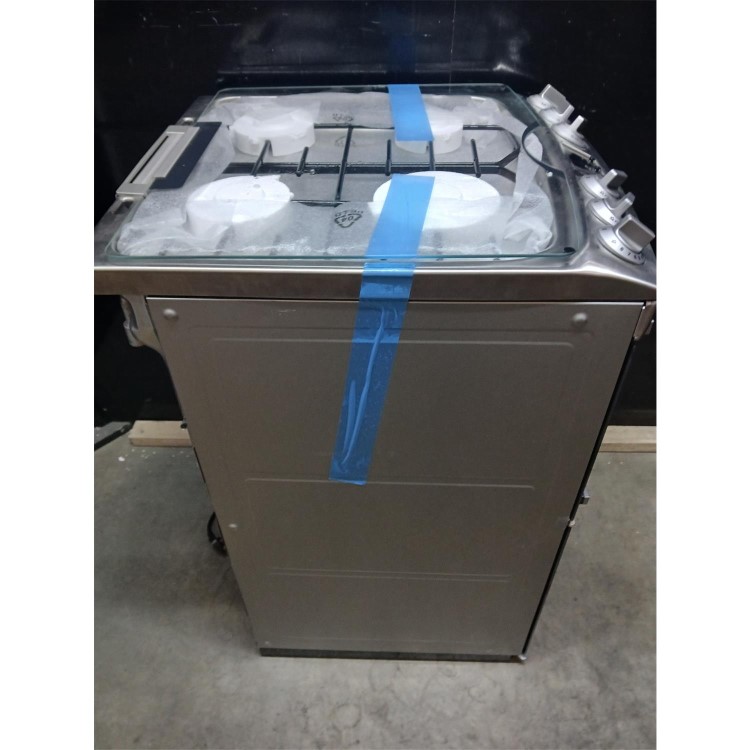 GRADE A2 - AEG 55cm Gas Cooker with Lid - Stainless Steel