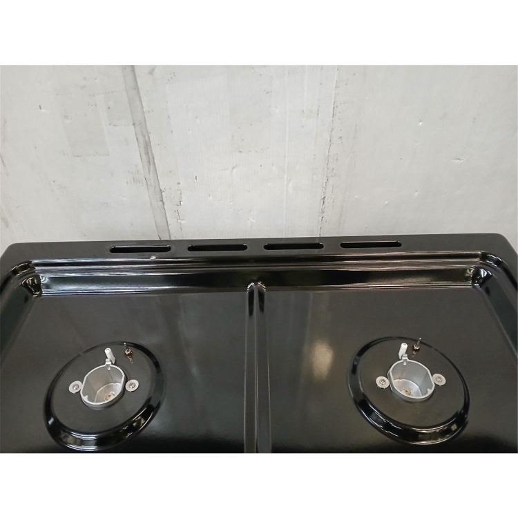 Refurbished Belling Vision 60cm Dual Fuel Range Cooker - Black & Silver Steel