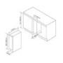 Candy 7 Bottle Capacity Single Zone Built in Wine Cooler - Black