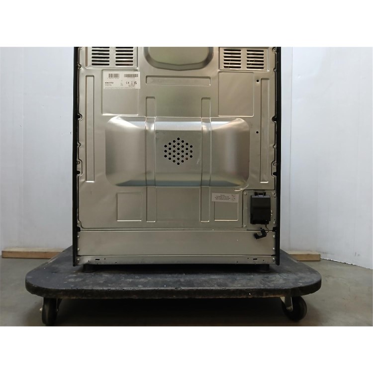 GRADE A2 - electriQ 60cm Double Oven Electric Cooker - Cream