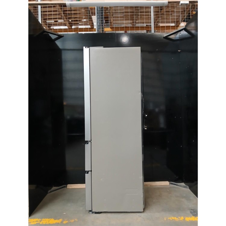 Refurbished Haier FD 70 Series 5 446 Litre French Style American Fridge Freezer - Platinum Inox