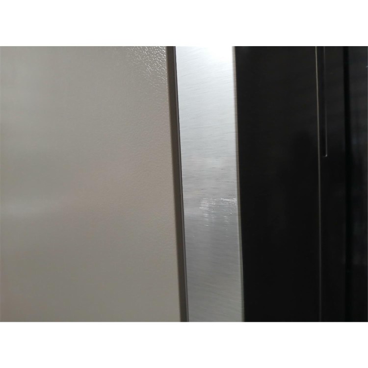 Refurbished Haier FD 70 Series 5 446 Litre French Style American Fridge Freezer - Platinum Inox