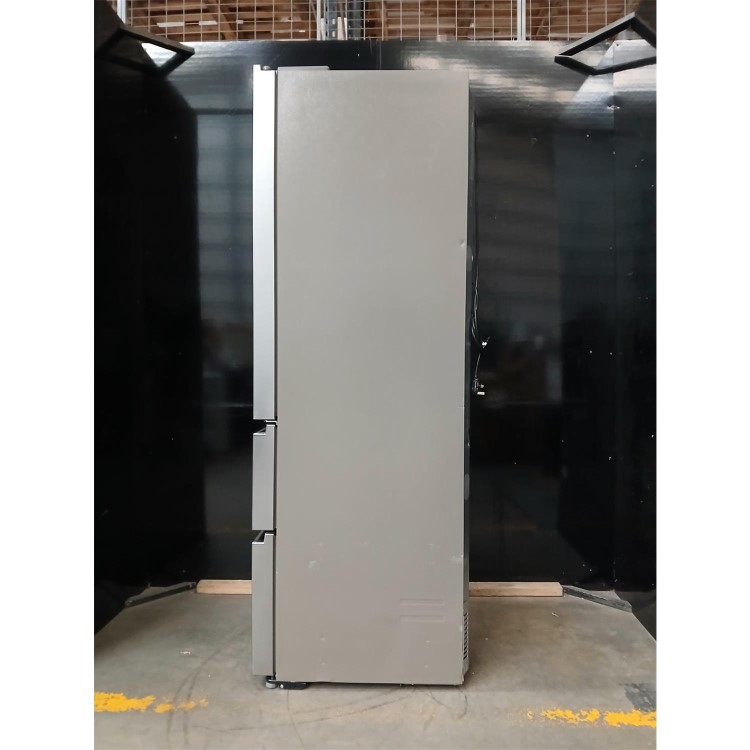 Refurbished Haier FD 70 Series 5 446 Litre French Style American Fridge Freezer - Platinum Inox
