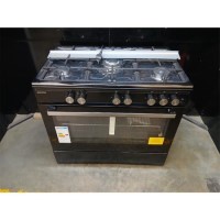 Refurbished electriQ 90cm Gas Range Cooker Black
