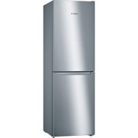 Refurbished Freestanding Fridge Freezer Frost Free - Stainless Steel Look