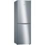 Refurbished Freestanding Fridge Freezer Frost Free - Stainless Steel Look