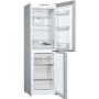 Refurbished Freestanding Fridge Freezer Frost Free - Stainless Steel Look