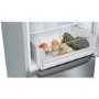 Refurbished Freestanding Fridge Freezer Frost Free - Stainless Steel Look