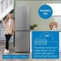 Refurbished Freestanding Fridge Freezer Frost Free - Stainless Steel Look