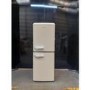 GRADE A2 - electriQ 153 Litre 60/40 Retro Freestanding Fridge Freezer - Cream Total No Frost