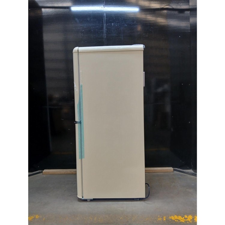 GRADE A2 - electriQ 153 Litre 60/40 Retro Freestanding Fridge Freezer - Cream Total No Frost