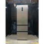 GRADE A2 - electriQ 401 Litre 60cm Wide 60/40 No Frost Fridge Freezer - Stainless Steel 