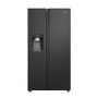 Refurbished Haier HSW59F18EIPT Total No Frost Side By Side American Fridge Freezer - Slate Black - E Rated