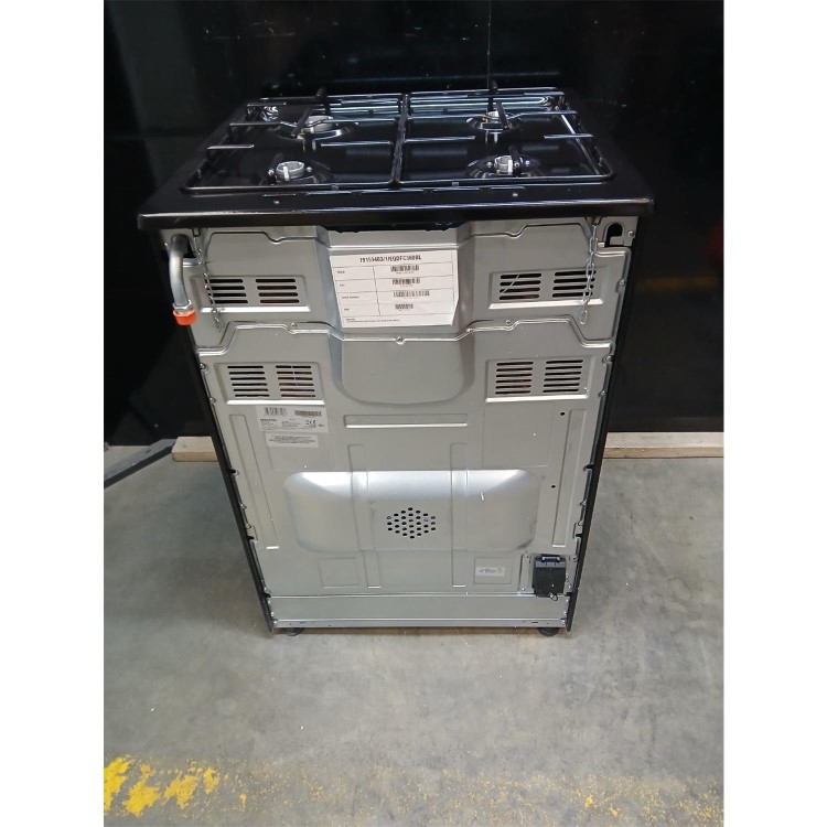GRADE A2 - electriQ 60cm Dual Fuel Cooker - Black